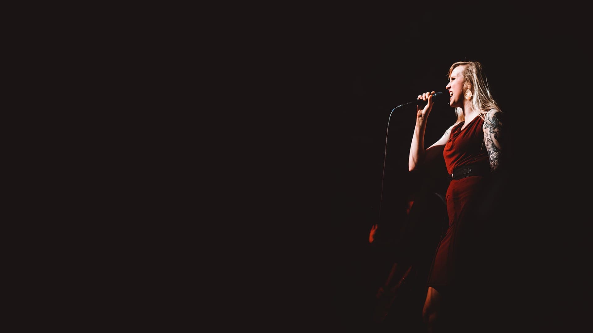 Valerie on stage